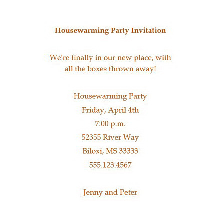 Housewarming Party Invitations Wording Geographics