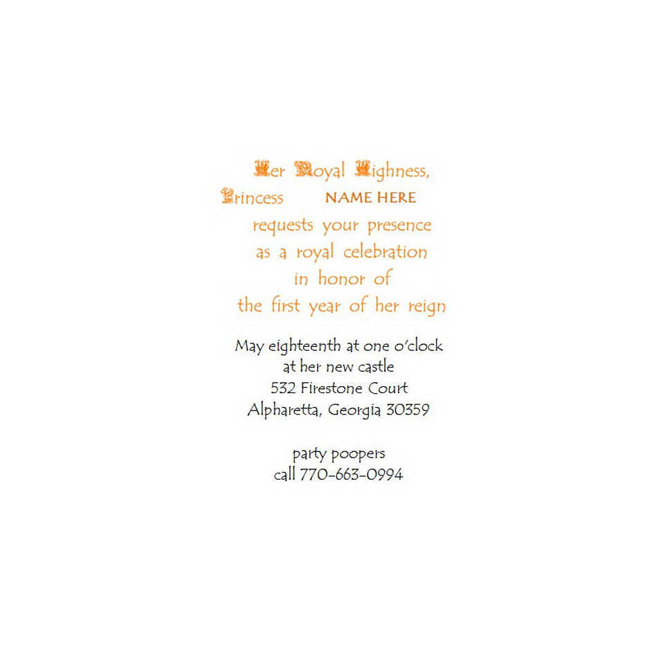 Kids Birthday Invitations Prince and Princess Free Template Image Geographics 2