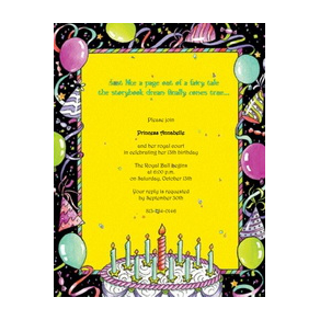 Kid’s Birthday Invitations Prince and Princess 4 Template