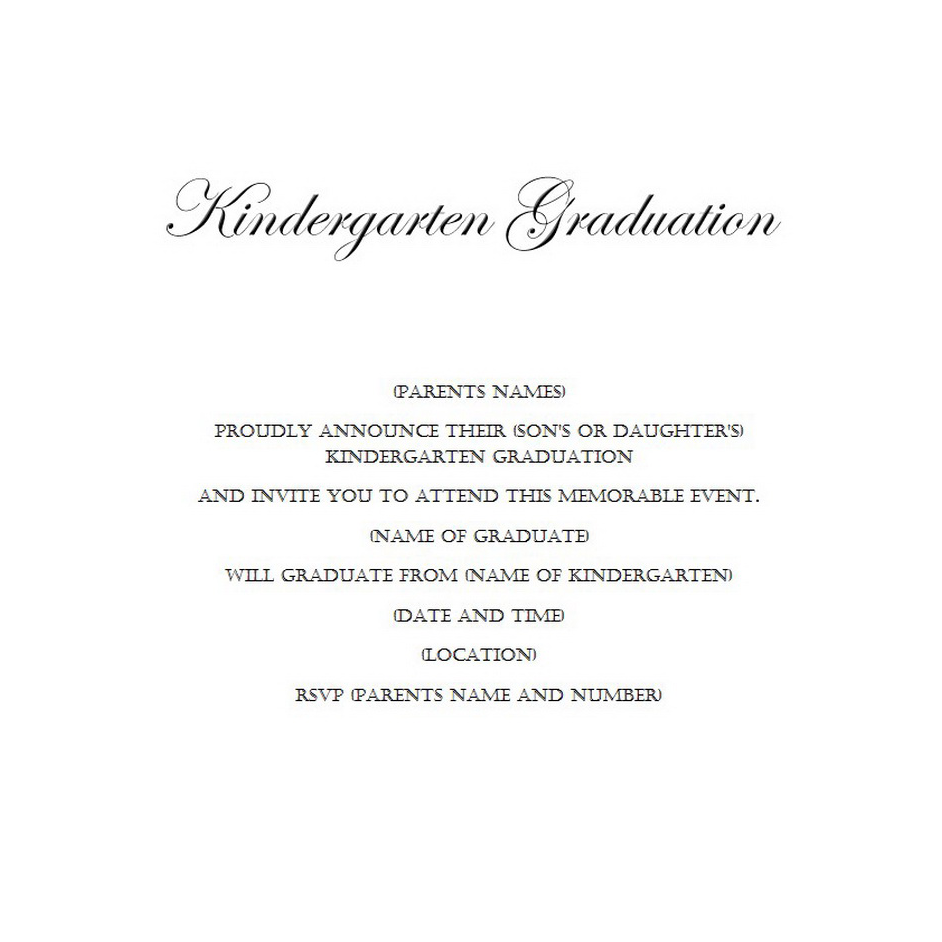 Kindergarten Graduation Invitation Free Template Image Geographics 3