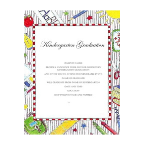 Kindergarten Graduation Invitation 3 Template