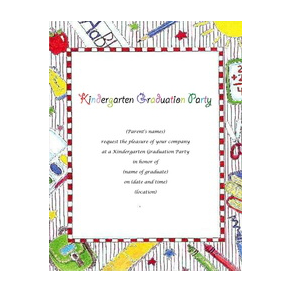 Kindergarten Graduation Invitation 5 Template