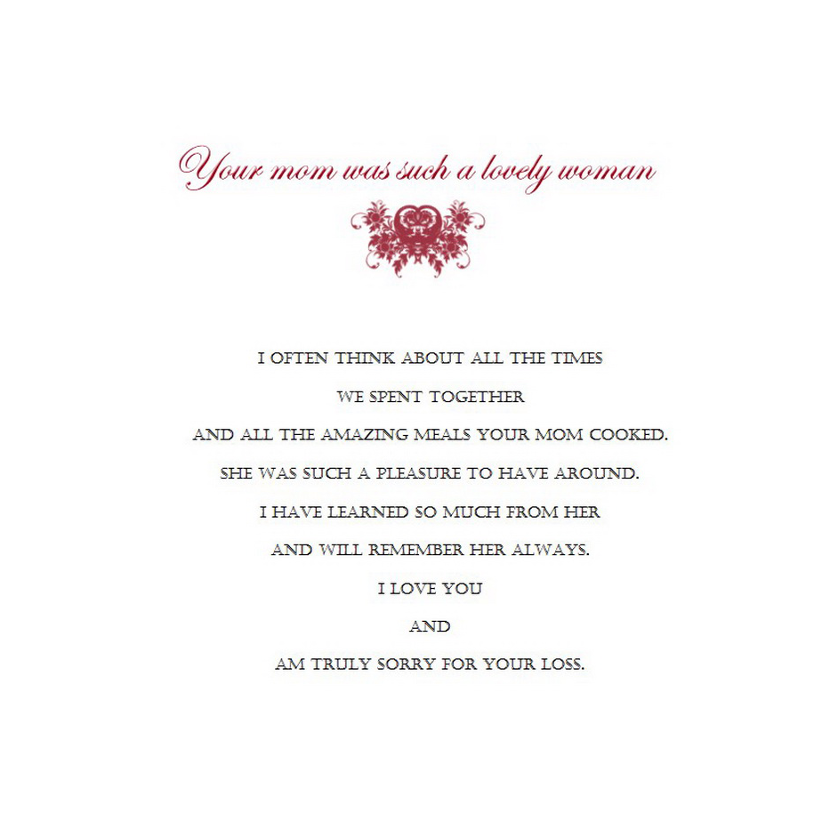 Loss of a Mother Sympathy Cards Free Template Image Geographics 3
