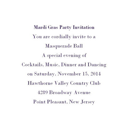 Mardi Gras Party Invitations Wording Geographics