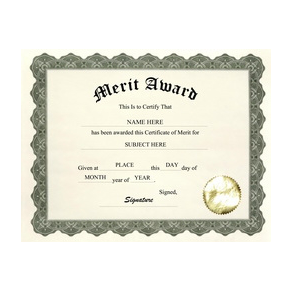 Merit Award Template