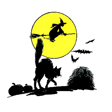 Moon Witch Halloween 1 Clip Art