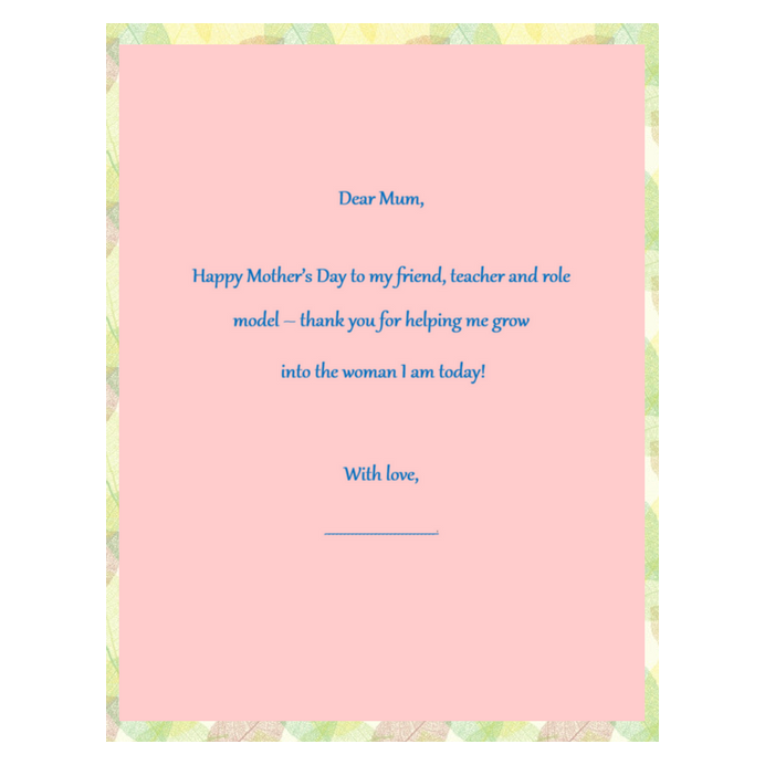 Mother&#39s Day Cards, Own Mother 3 Template