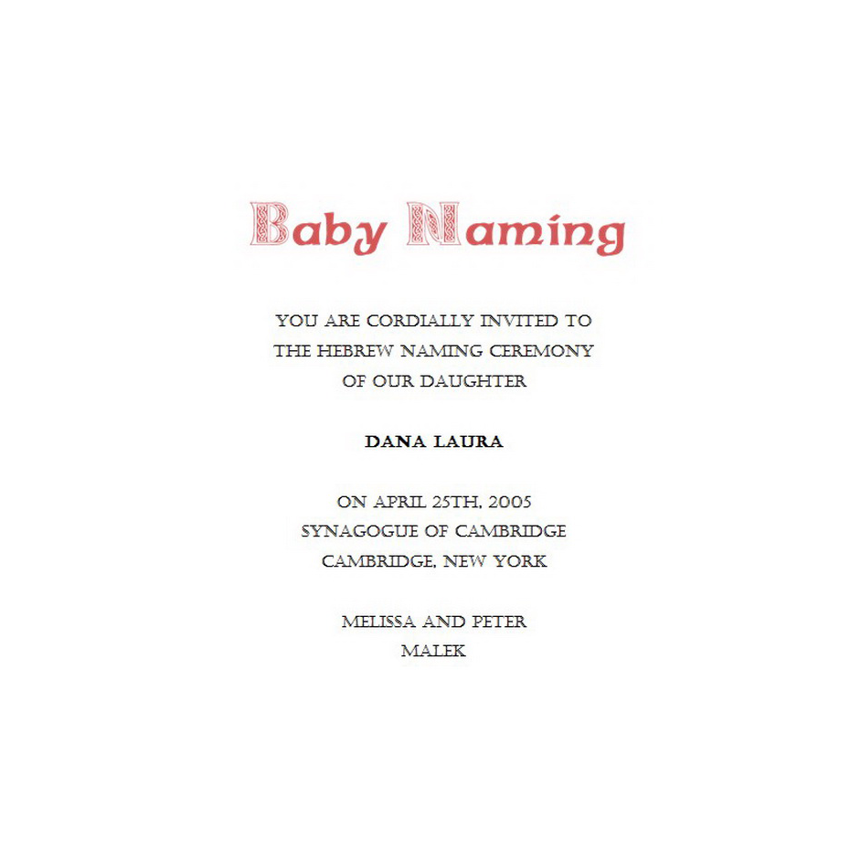 Naming Ceremony Invitations Free Template Image Geographics 3