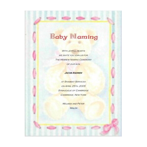 Naming Ceremony 6 Template
