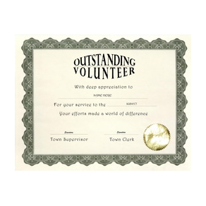 Outstanding Volunteer Certificate Landscape Template