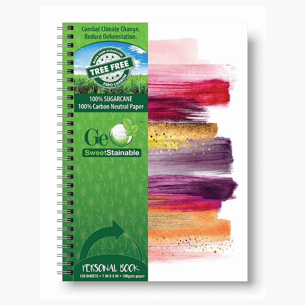 Personal Notebook Abstract Rainbow Sugar Cane Tree Free 49516