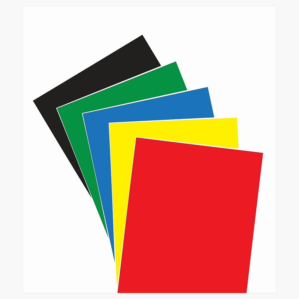 Primary Colors Heavyweight Poster Board, 22x28 5/pack, 10 packs