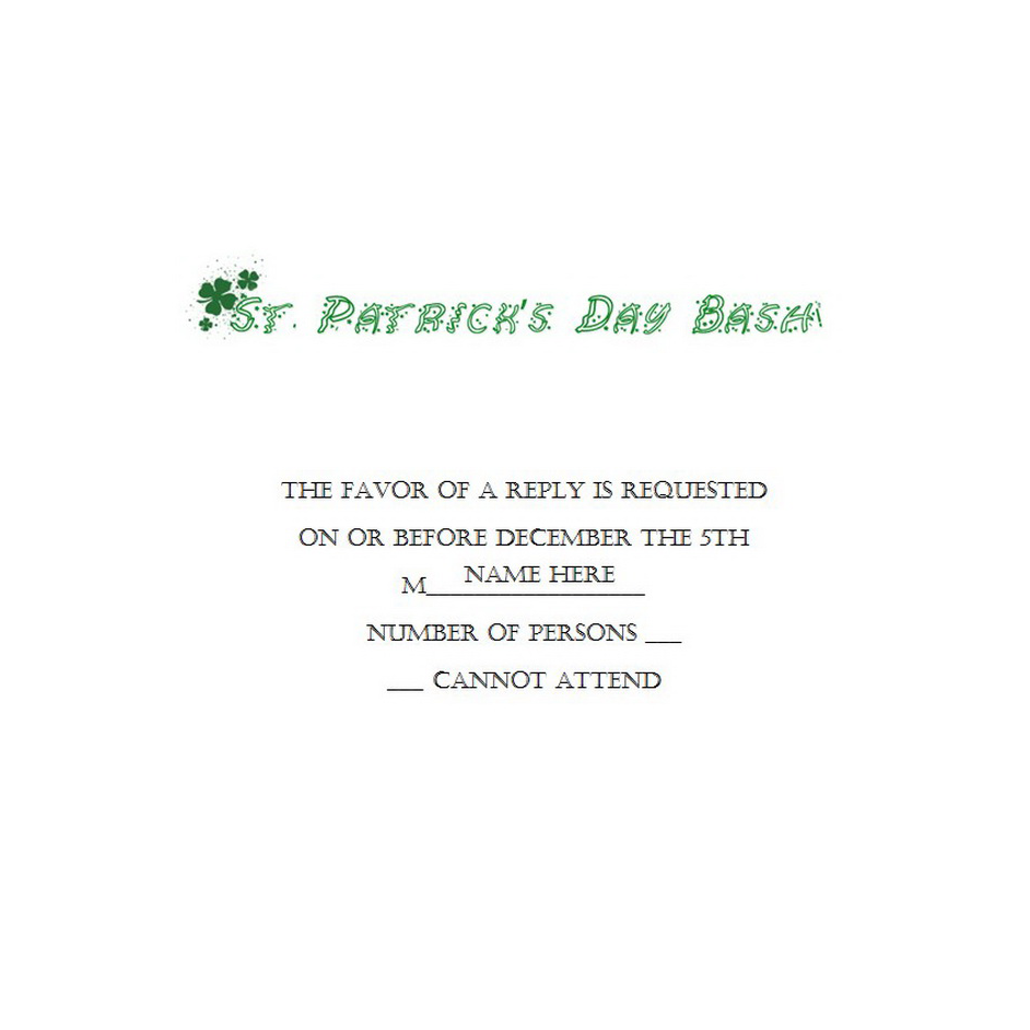 Saint Patricks Day Response Cards Free Template Image Geographics 3
