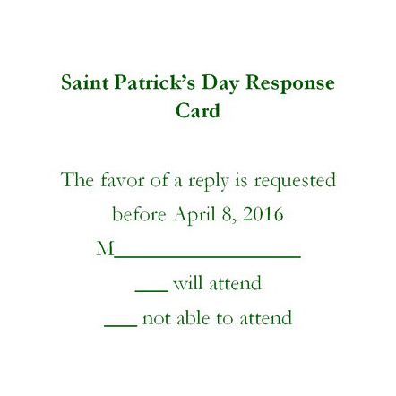 Saint Patrick’s Day Template