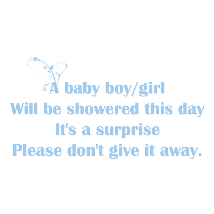 Surprise Shower 4 Word Art