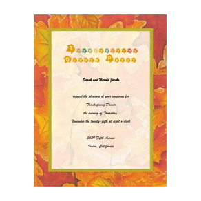 Thanksgiving Dinner Invitation 5 Template