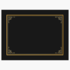 Tree Free Certificate Cover Black with Gold Foil 8 75x11 25 49029