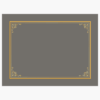 Tree Free Certificate Cover Gray with Gold Foil 8 75x11 25 49114