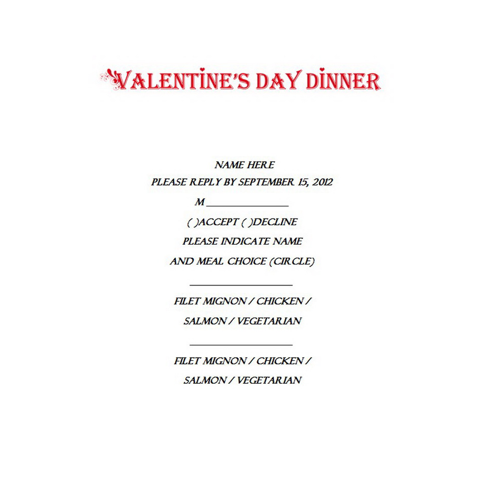 Valentines Day Party Response Cards Free Template Image Geographics 3