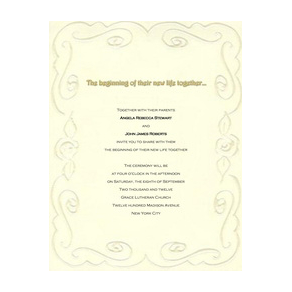 Wedding Invitations Bride and Groom and both parents 2 Template