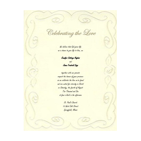 Wedding Invitations Bride and Groom and both parents 6 Template