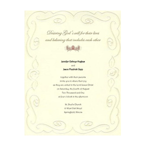 Wedding Invitations Bride and Groom and both parents 7 Template