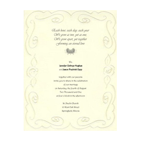 Wedding Invitations Bride and Groom and both parents 8 Template