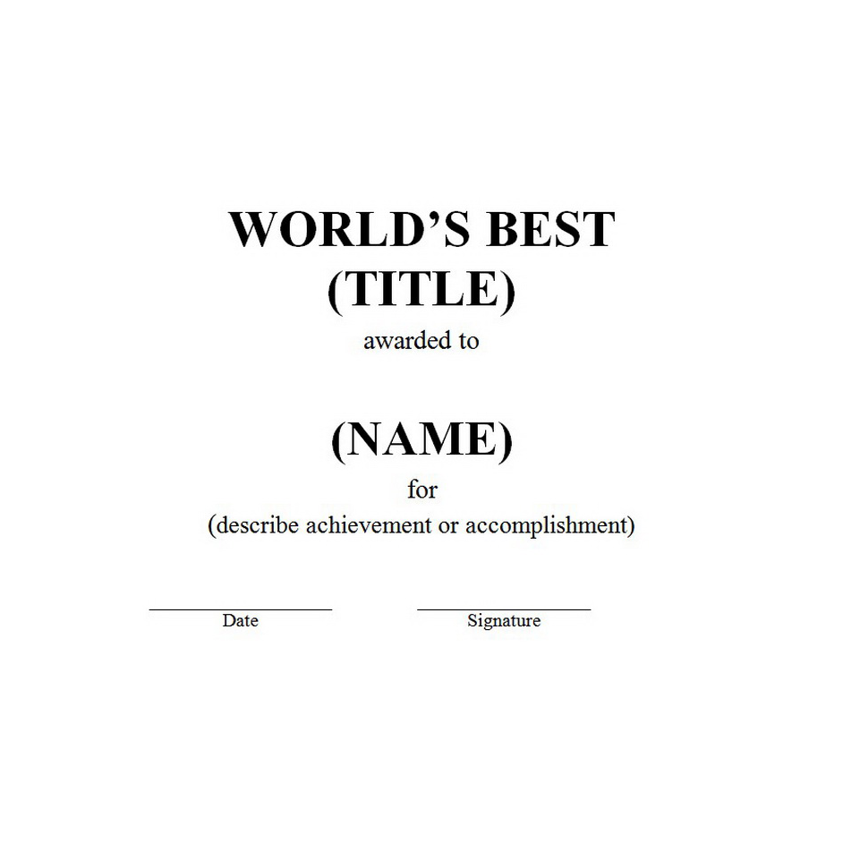 Worlds Best Certificate Free Template Image Geographics 2