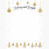 Merry and Bright letterhead Geographics 49246