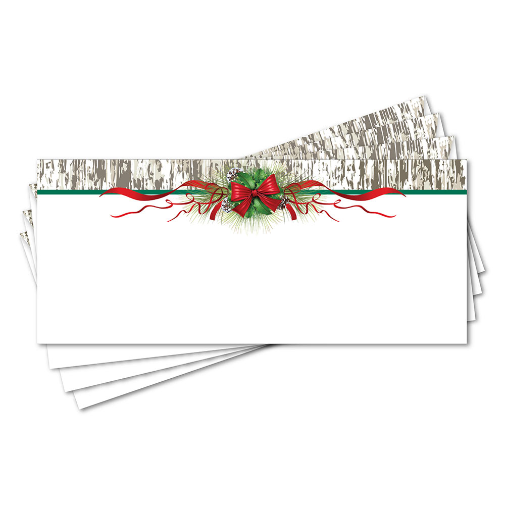 Pinecones & Ribbon Christmas Envelopes No Geographics 50068 (3)