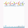 Row of Snowmen 3 Letterhead Geographics 49248
