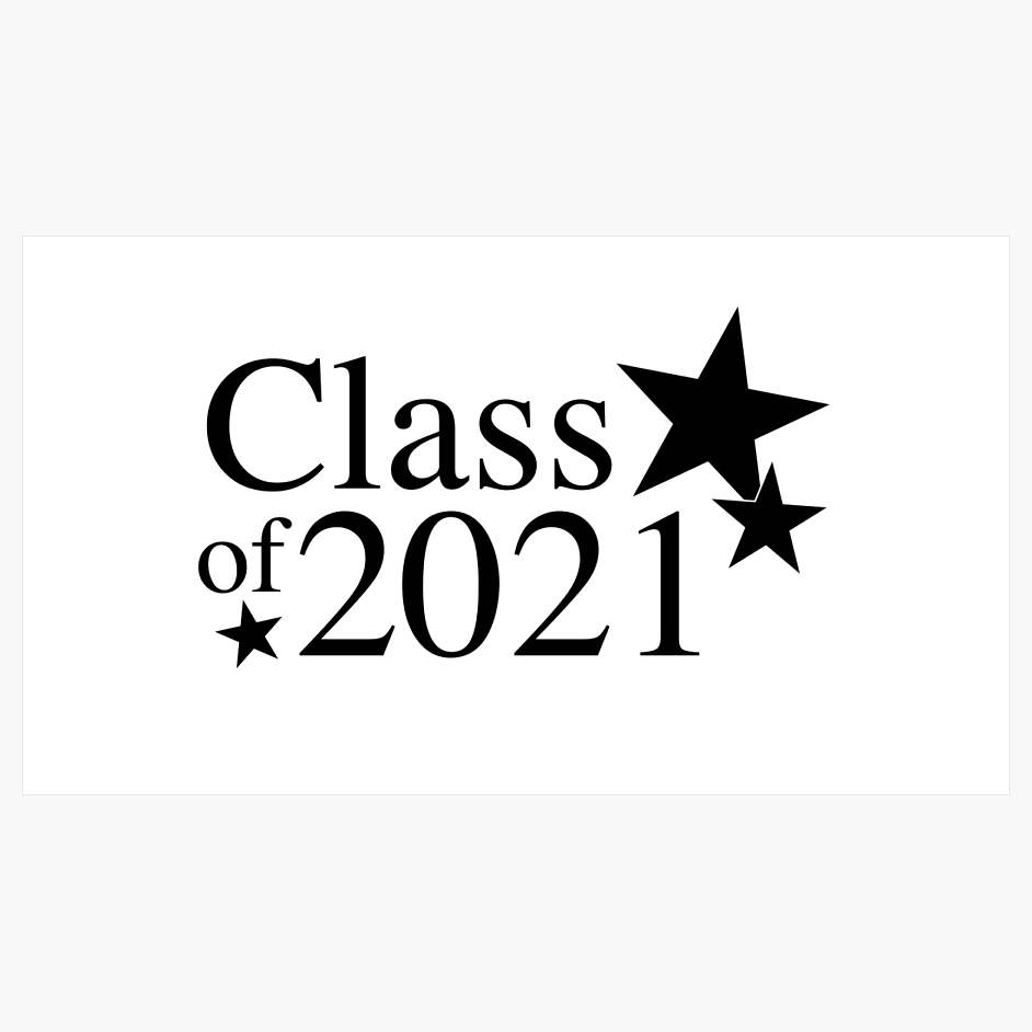 Class of 2021 Star, Graduation Clip Art