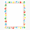 Alphabet Border Letterhead, 8.5"x11" Print on Demand