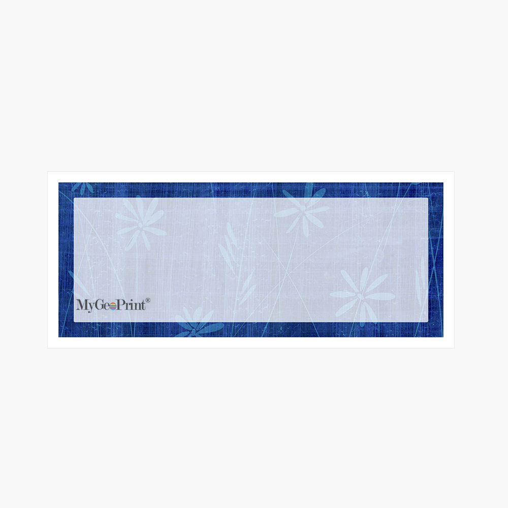 Daisies-Navy-with-Window-MyGeoPrint-Envelope