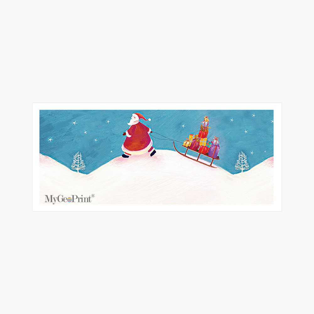 MGP00012CHR ENV Santa Sleight Envelopes MyGeoPrint