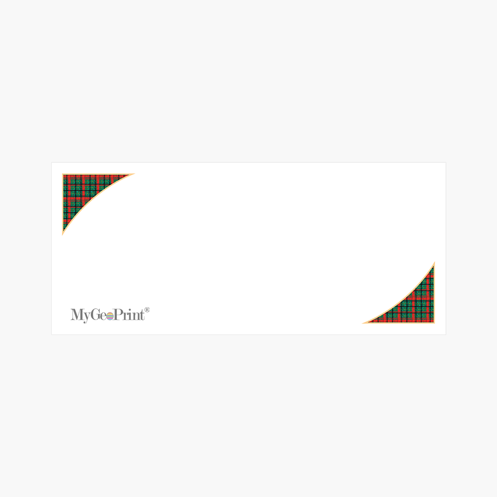 MGP00045CHR ENV Holiday Plaid Envelopes MyGeoPrint