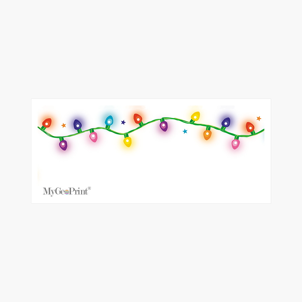 MGP00057CHR ENV Christmas Lights Envelopes MyGeoPrint