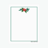 Poinsettia Boughs Letterhead MyGeoPrint