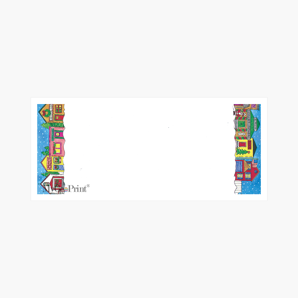 MGP00089CHR ENV Town Square Christmas Envelopes MyGeoPrint