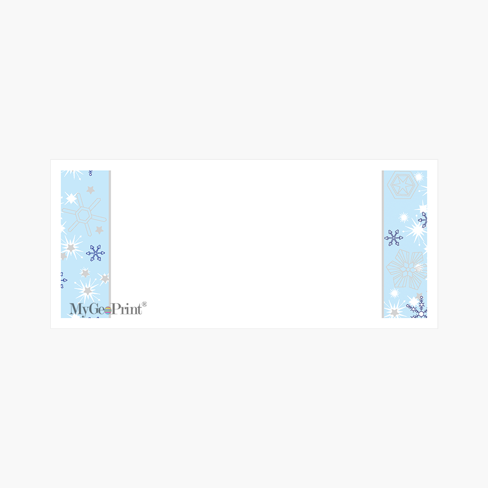 MGP00093CHR ENV Snow Blue Envelopes MyGeoPrint