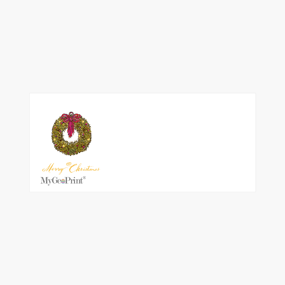MGP00094CHR ENV Wreath Envelopes MyGeoPrint