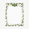 Holly and Ivy Christmas Letterhead MyGeoPrint