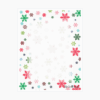 Colorfull Snowflakes Letterhead MyGeoPrint