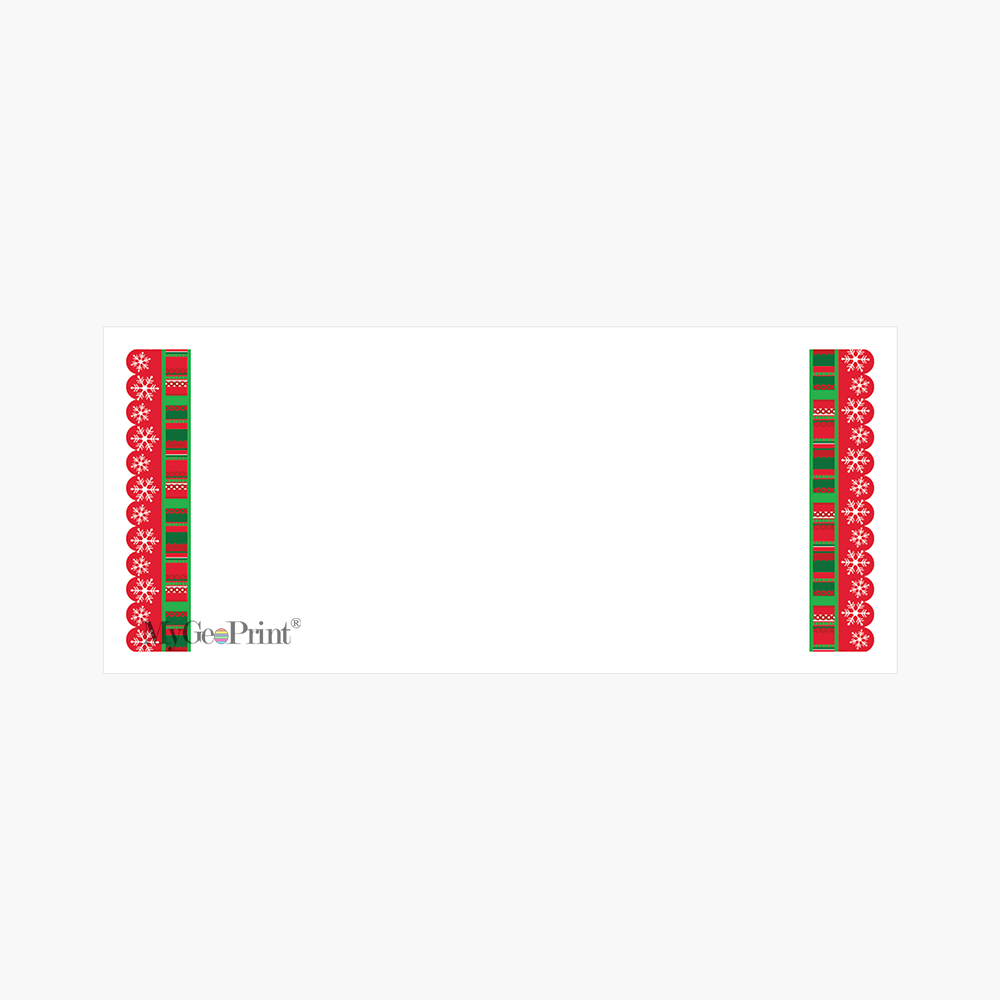 MGP48746CHR ENV Christmas Ribbon Envelopes MyGeoPrint