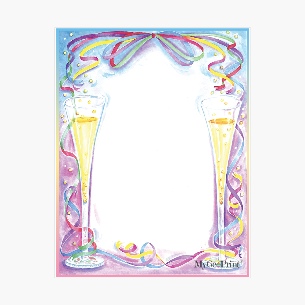 MGP02902 LETT Champagne Toast Letterhead MyGeoPrint