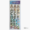 31010 Project Letters Numbers Stickers Silver Holographic Foil TheRoyalStore
