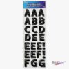 Self Adhesive Alpha Numeric 3D Black Characters for Posters & Crafts by Royal Brites 31012 (2)