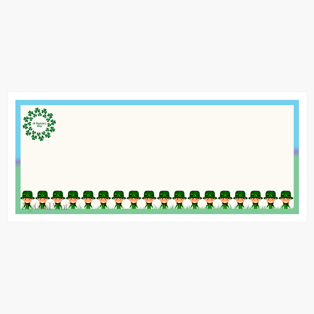 St Patrick s Clover Wreath Envelopes MyGeoPrint MGP0001138 ENV