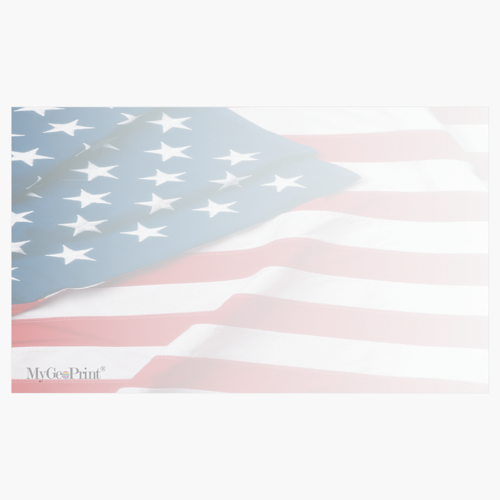 US Flag 1 Business Cards Geographics