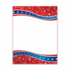 Patriotic Swirls Letterhead Geographics 48986 LETT 8 5x11